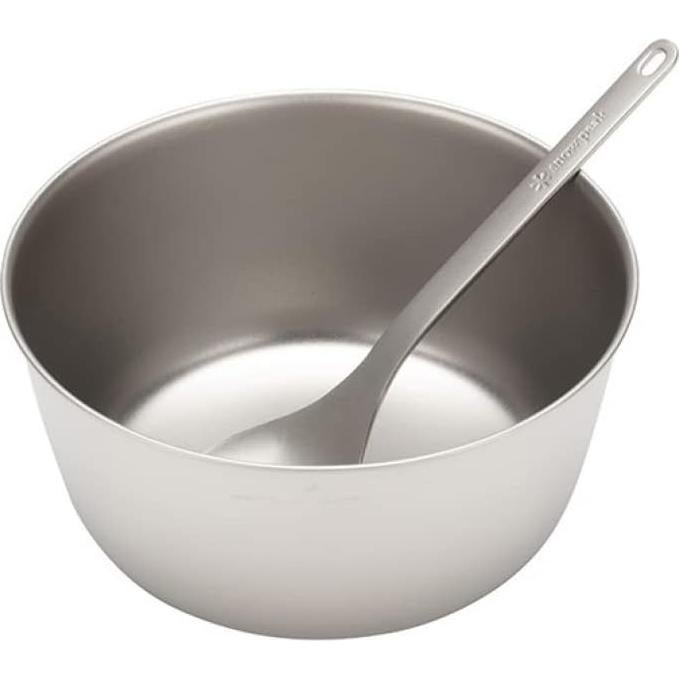 Tazón de Camping Snow Peak de Titanio 600ml Ligero y Duradero