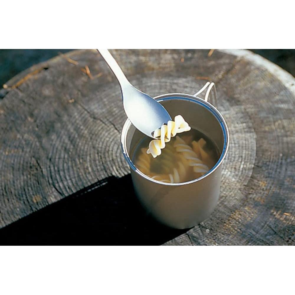 Titanium Spork - Lightweight Titanium Cutlery for Camping & Hiking - Compact & Portable Utensil for Easy Packing - Durable Camping Cookware Accessories