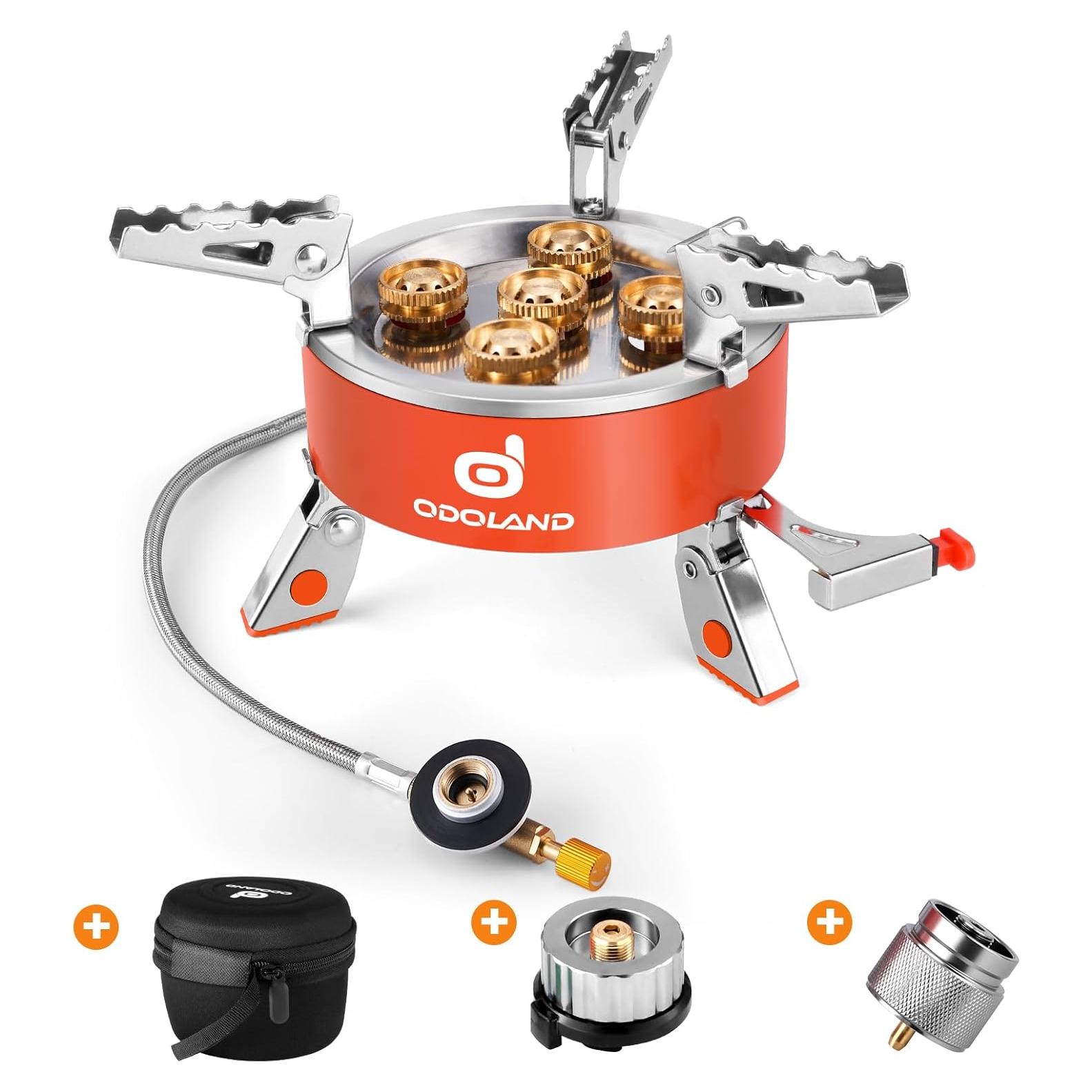 Estufa de Camping Portátil Odoland 9000W Ligera y Plegable