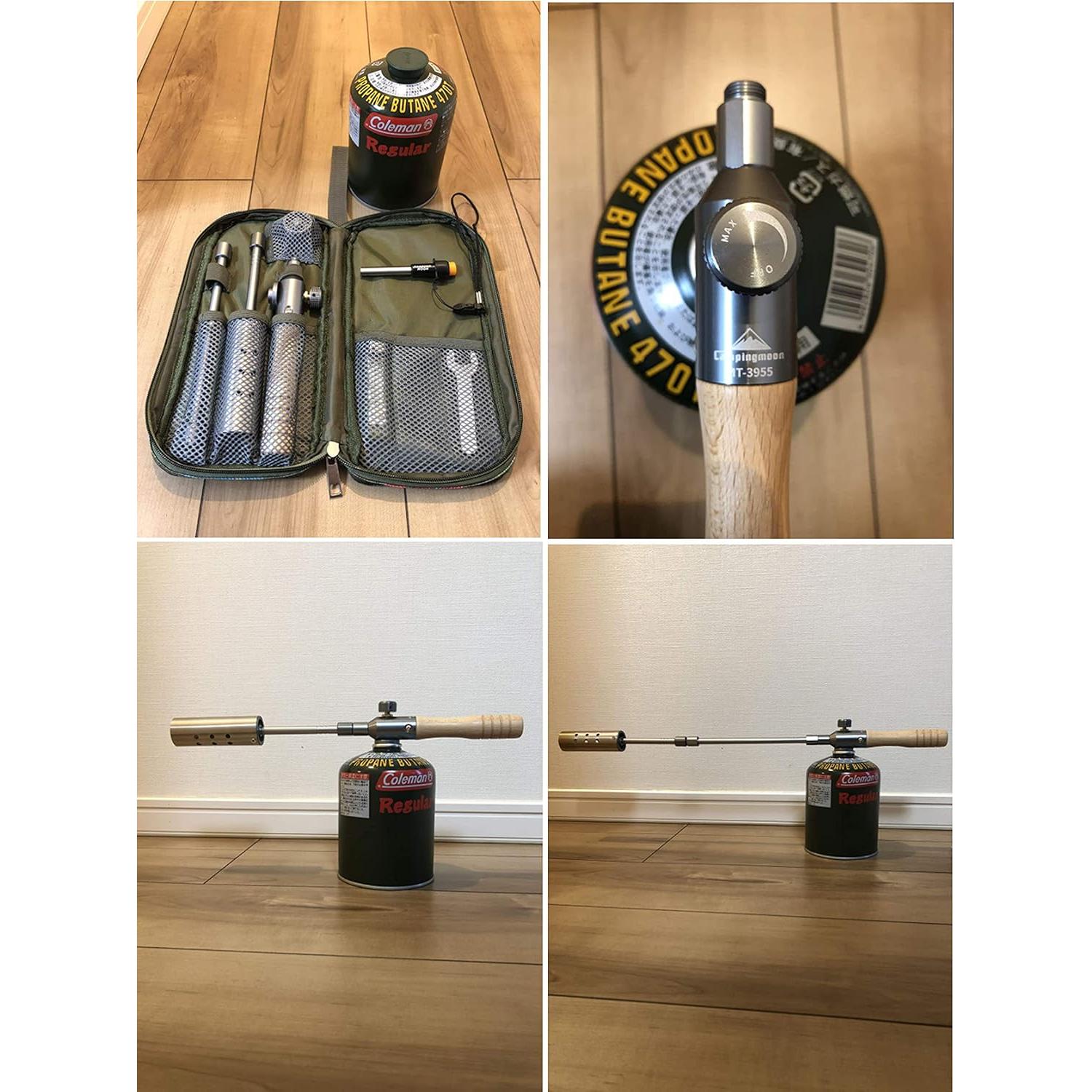 Antorcha de Camping Campingmoon MT-3955 Doble Combustible 57 cm