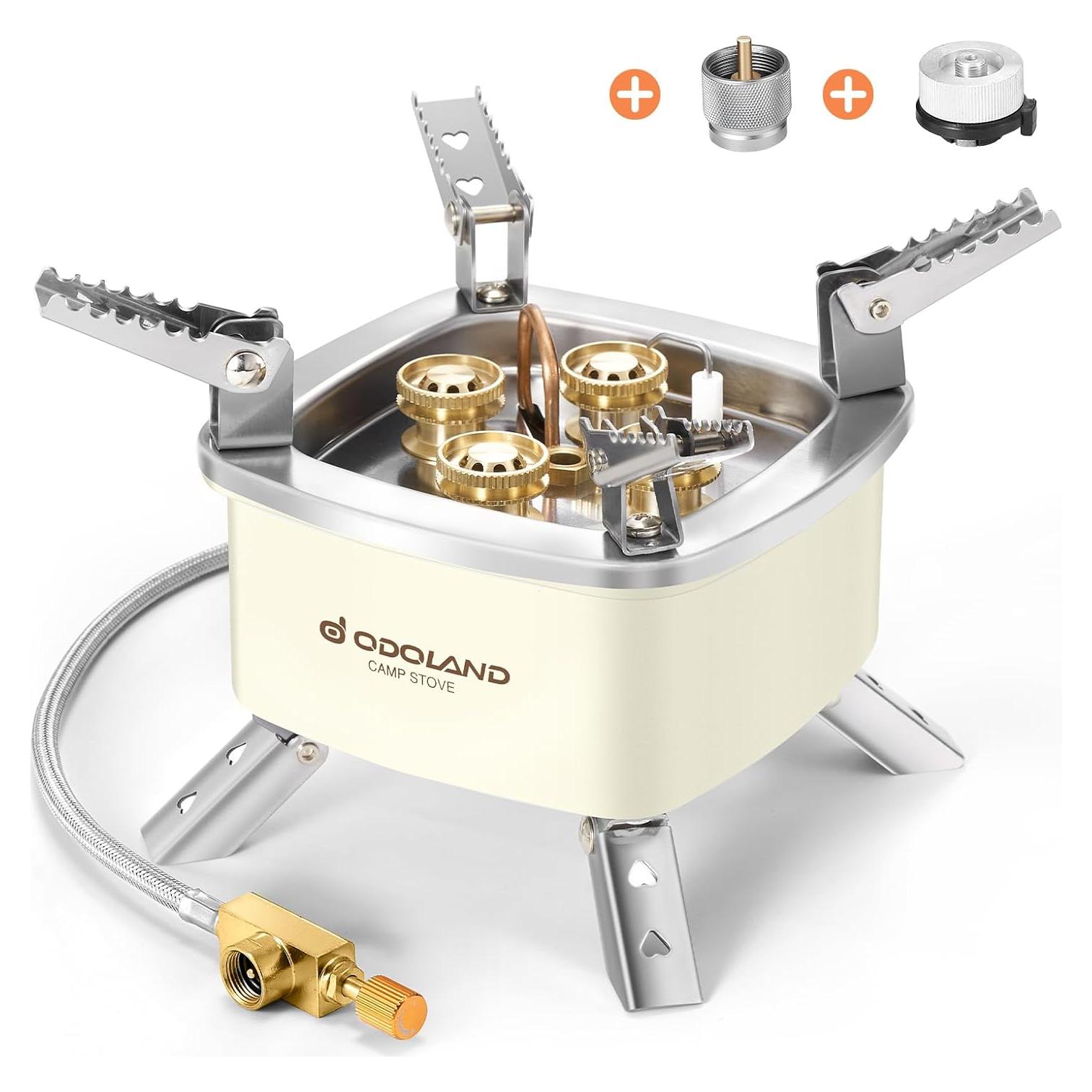 Estufa de Camping Portátil Odoland 4000W Ligera y Ajustable