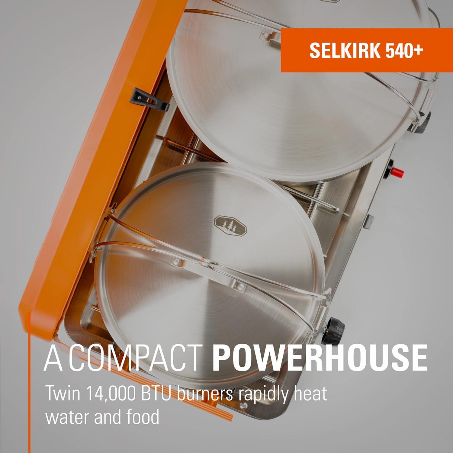 Estufa de Camping GSI Outdoors Selkirk 540+ 14,000 BTU Doble Quemador