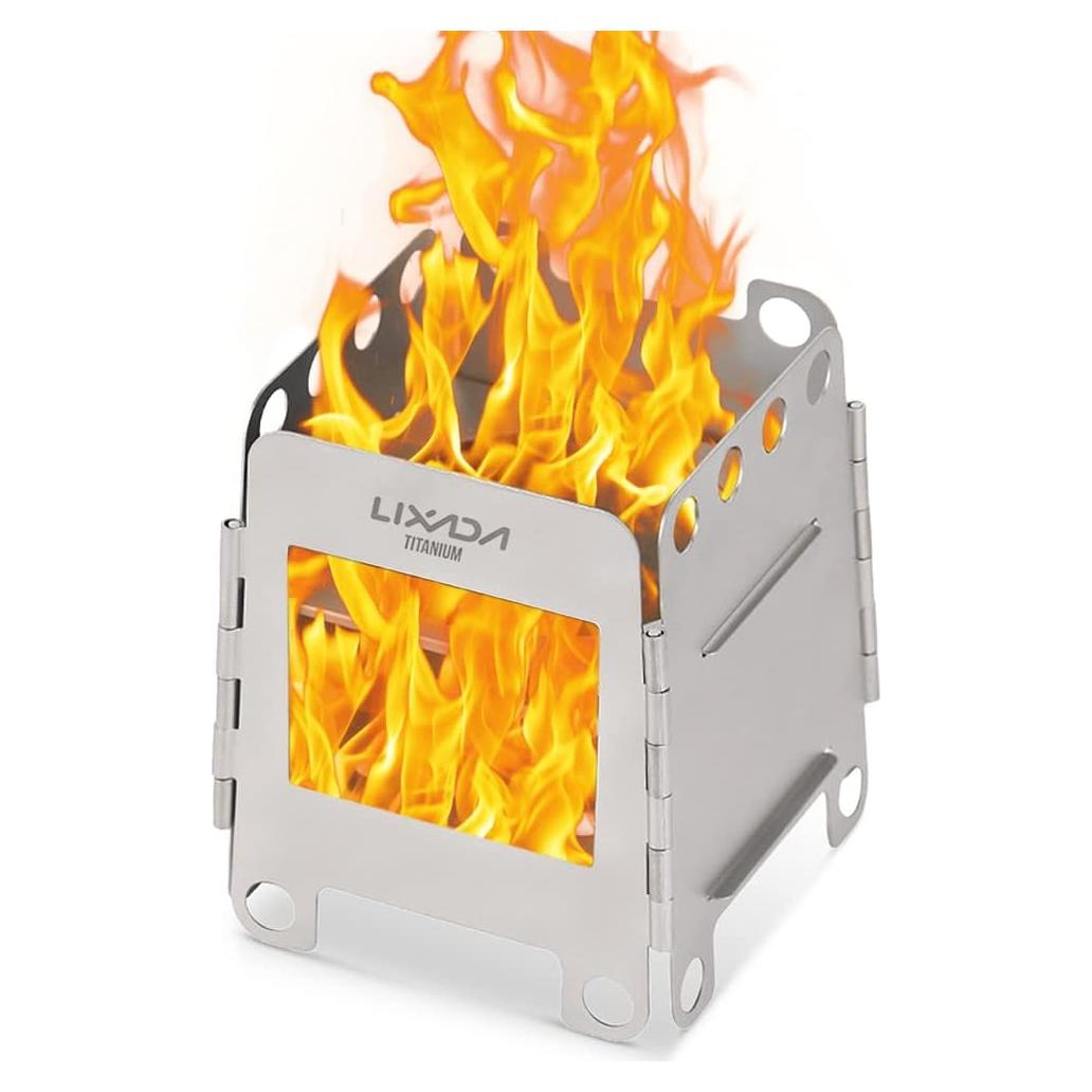 Estufa de Camping Lixada Plegable de Titanio 0.105 kg
