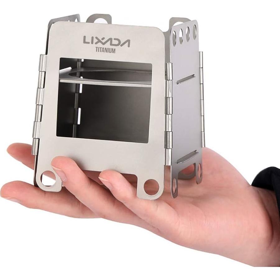 Estufa de Camping Lixada Plegable de Titanio 0.105 kg