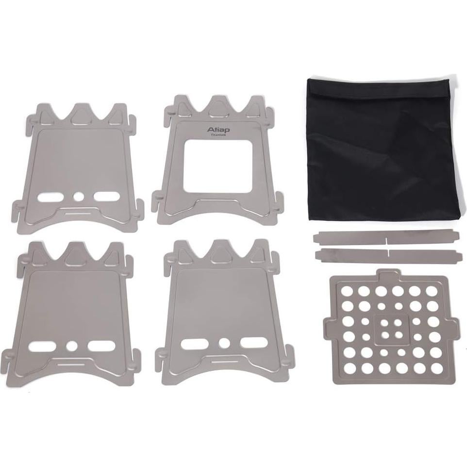 Lightweight Portable backpack stoves for hiking Titanium Wood Stove - Ultralight and Compact Stove for Backpacking, Camping, and Survival-for Wood Burning Camping solo stove