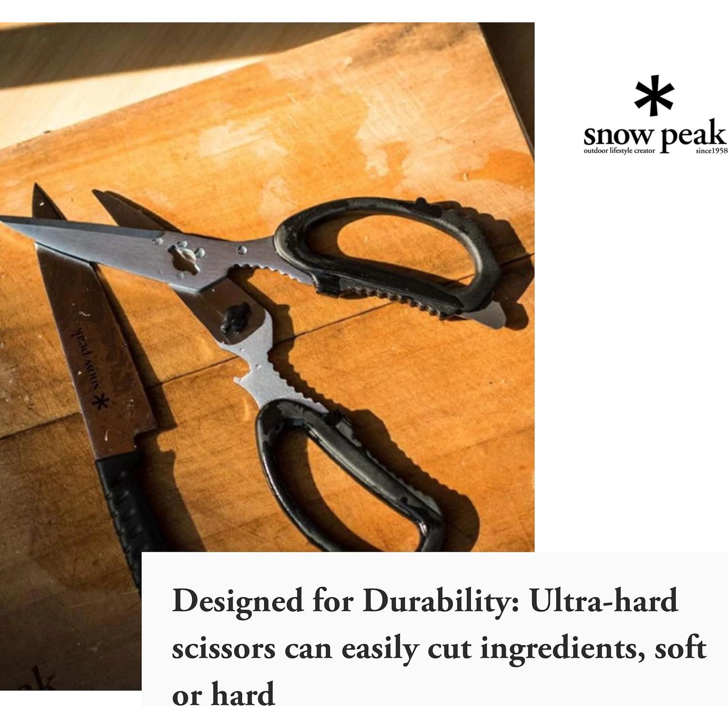 Juego de Tijeras de Cocina Snow Peak - Acero Inoxidable 12cm