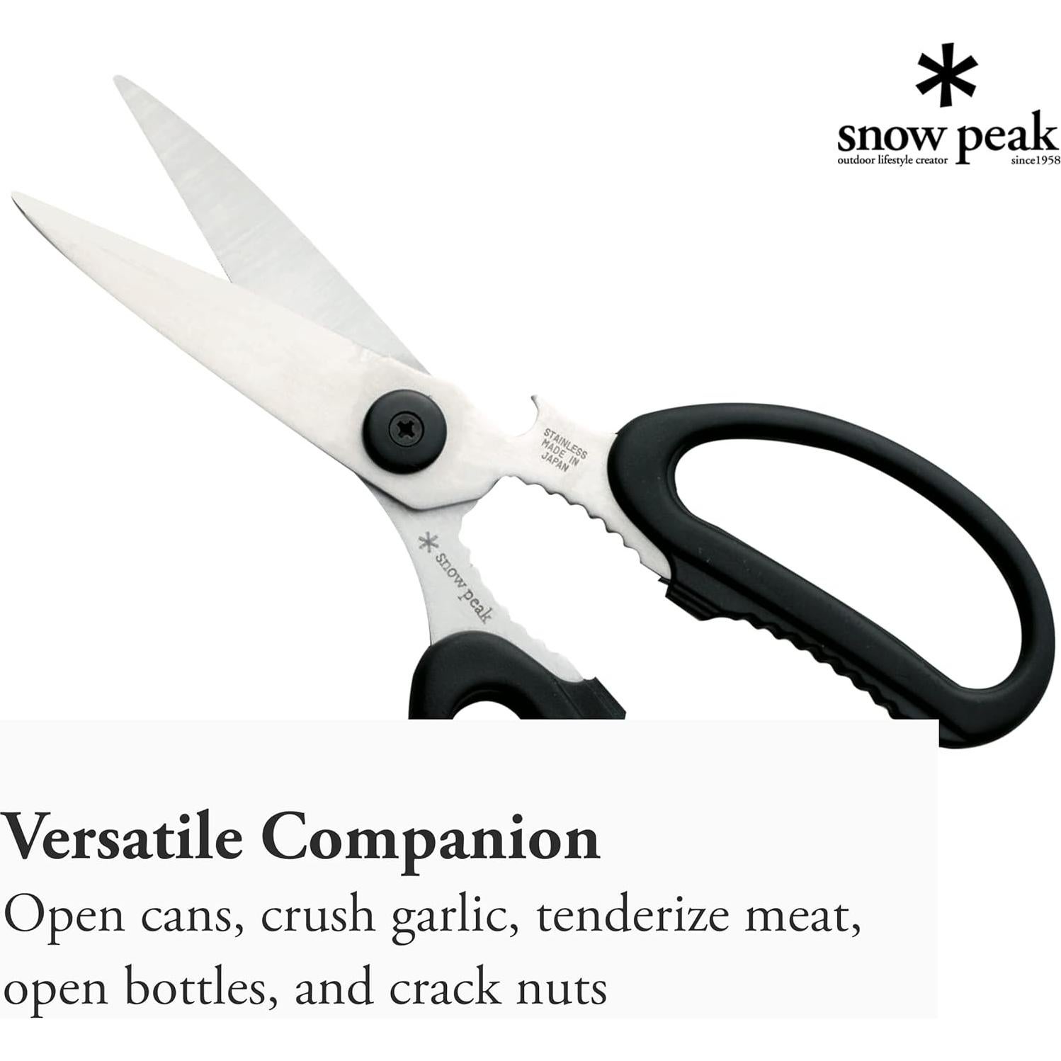 Juego de Tijeras de Cocina Snow Peak - Acero Inoxidable 12cm