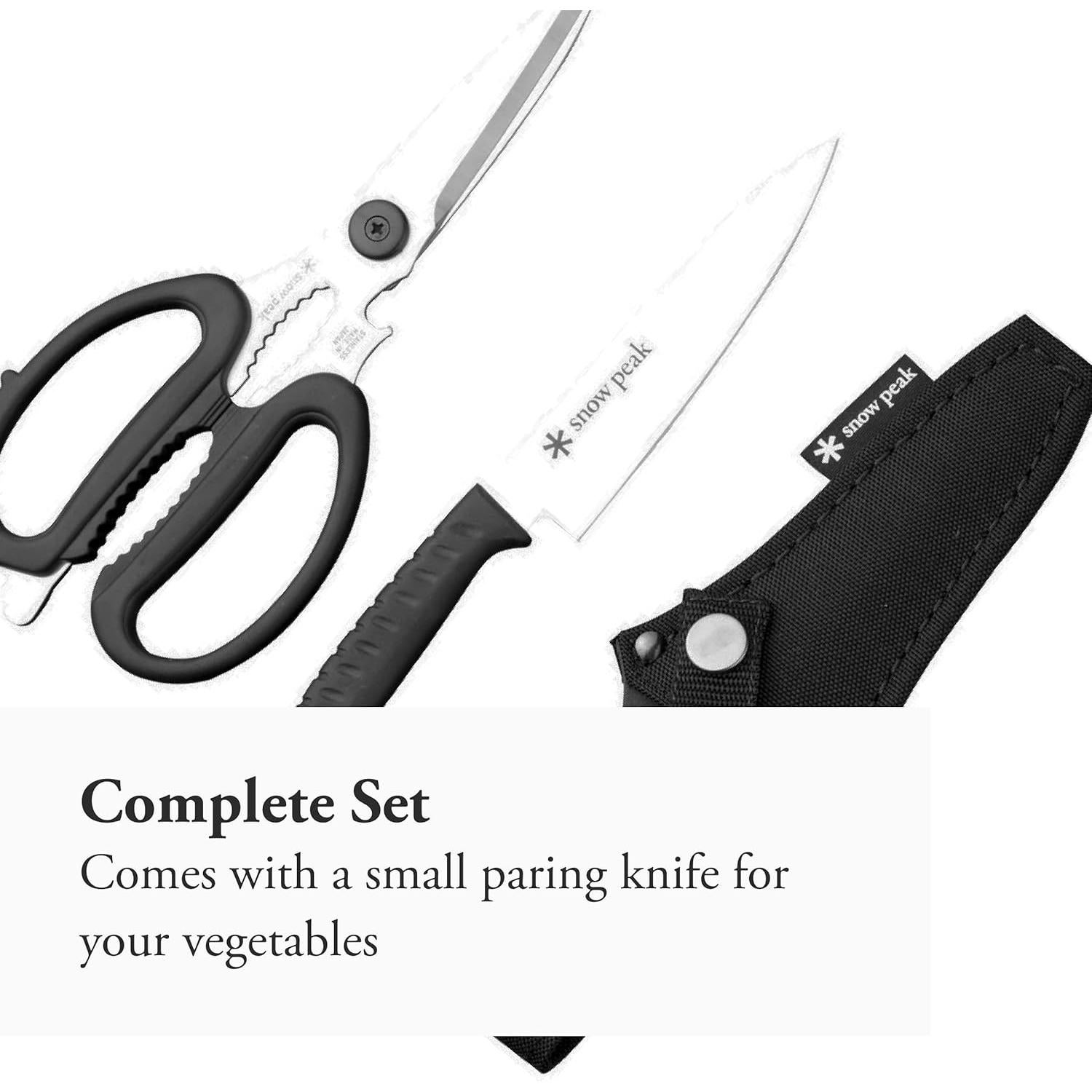 Juego de Tijeras de Cocina Snow Peak - Acero Inoxidable 12cm