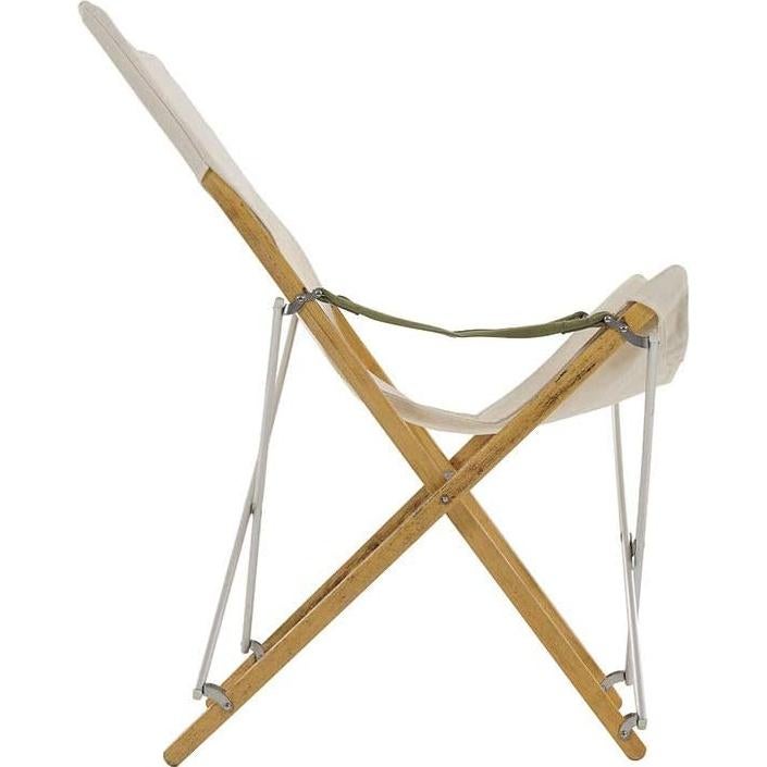 Silla Larga Take! Snow Peak de Bambú y Lona Lavable 130x11 cm