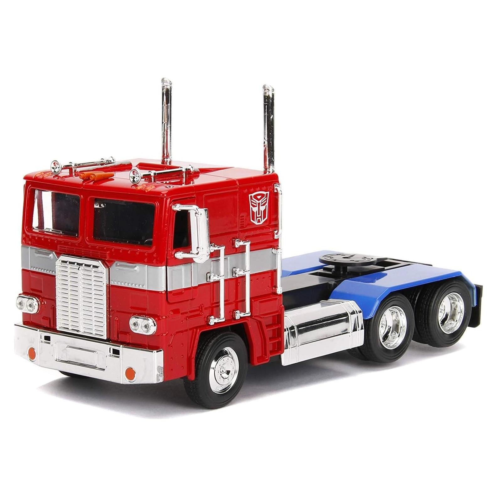 Transformers G1 Jada Toys Optimus Prime Camión Rojo 1:24
