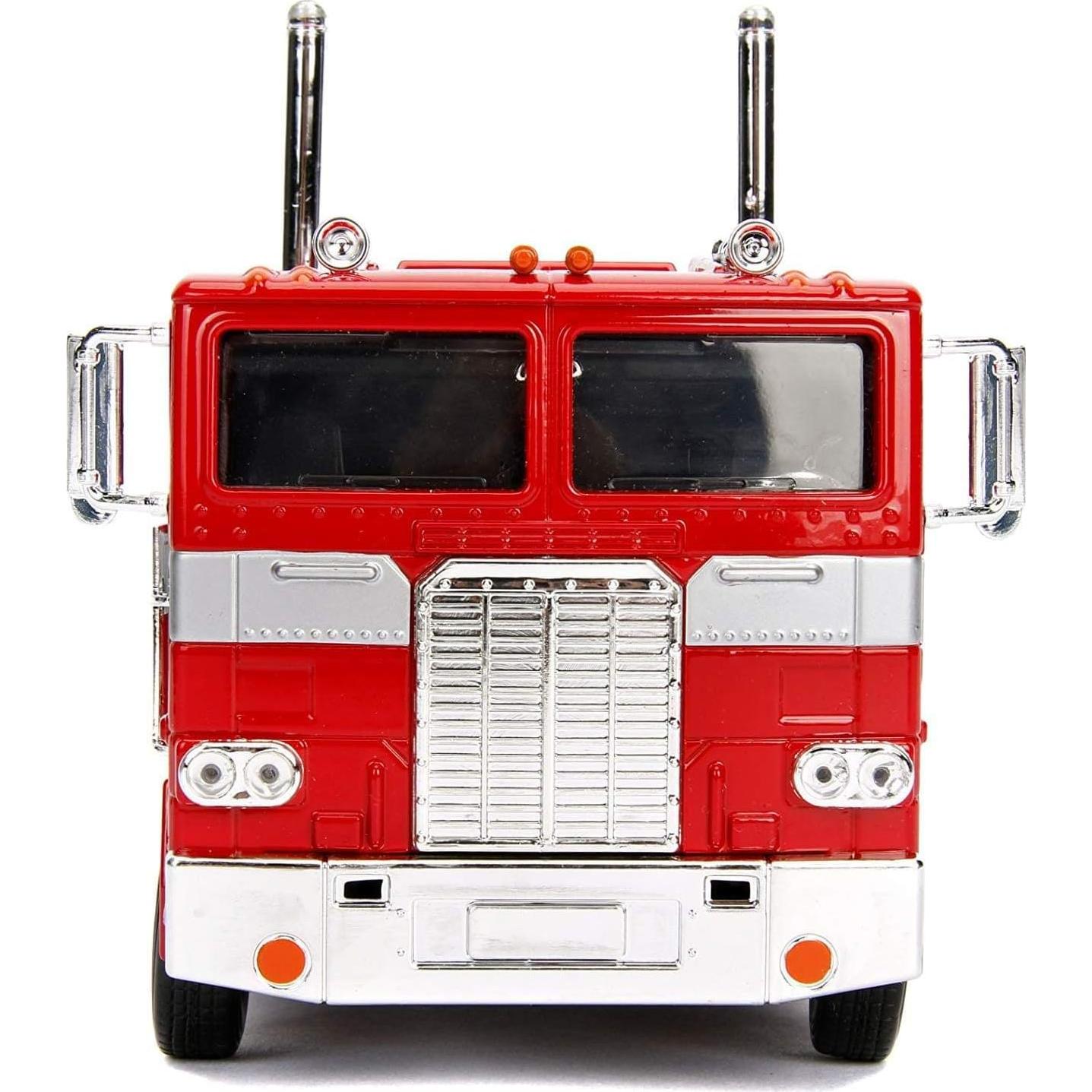 Transformers G1 Jada Toys Optimus Prime Camión Rojo 1:24