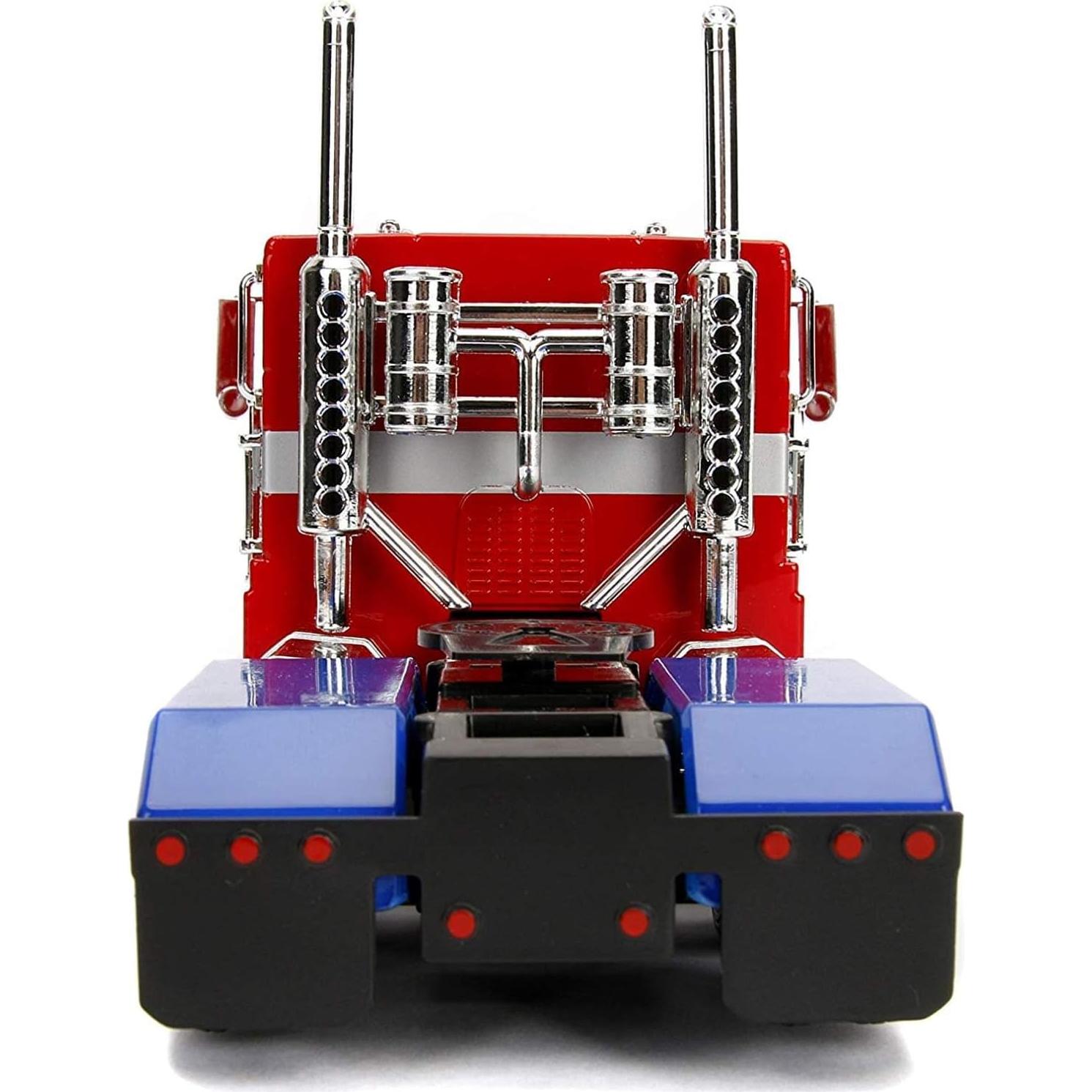 Transformers G1 Jada Toys Optimus Prime Camión Rojo 1:24