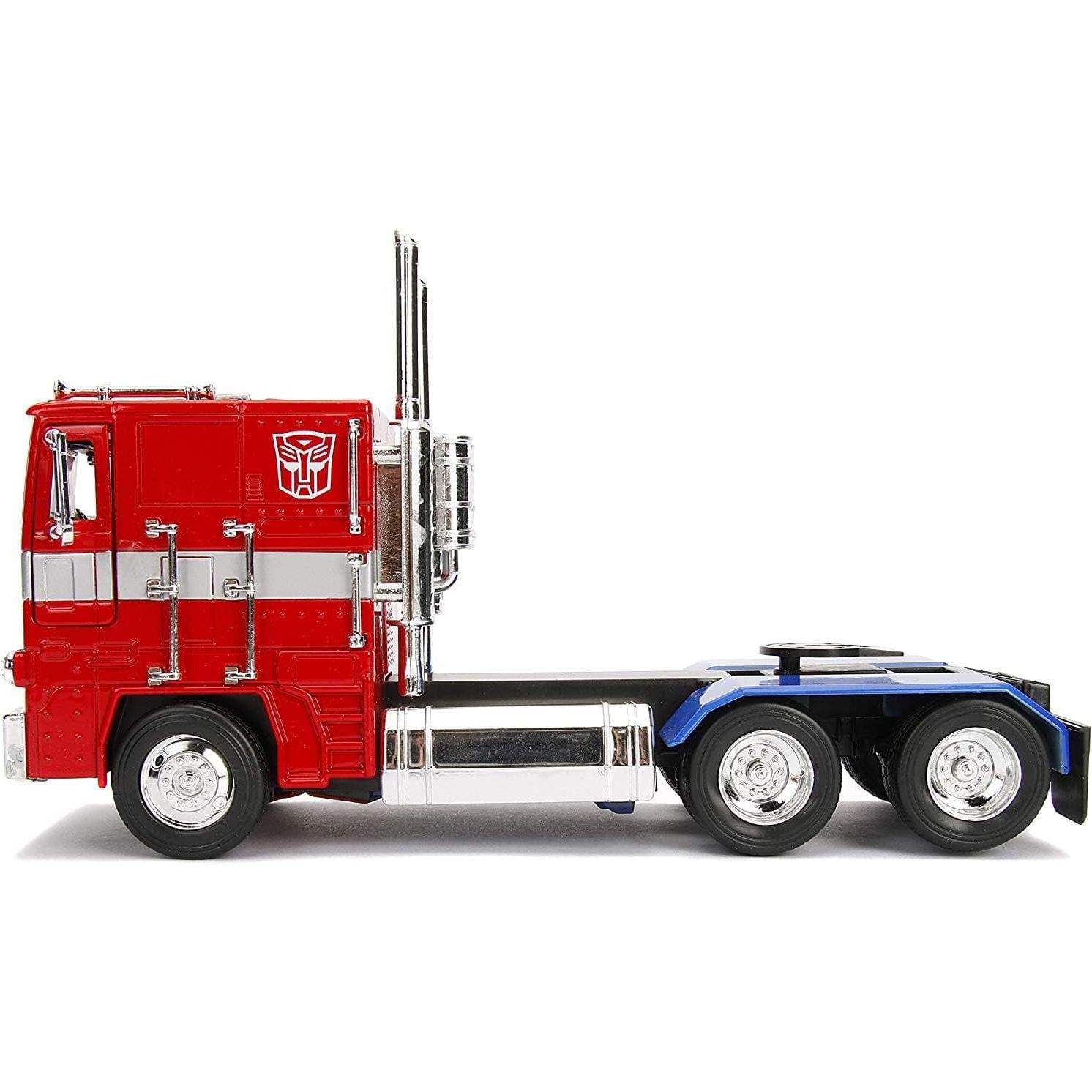 Transformers G1 Jada Toys Optimus Prime Camión Rojo 1:24