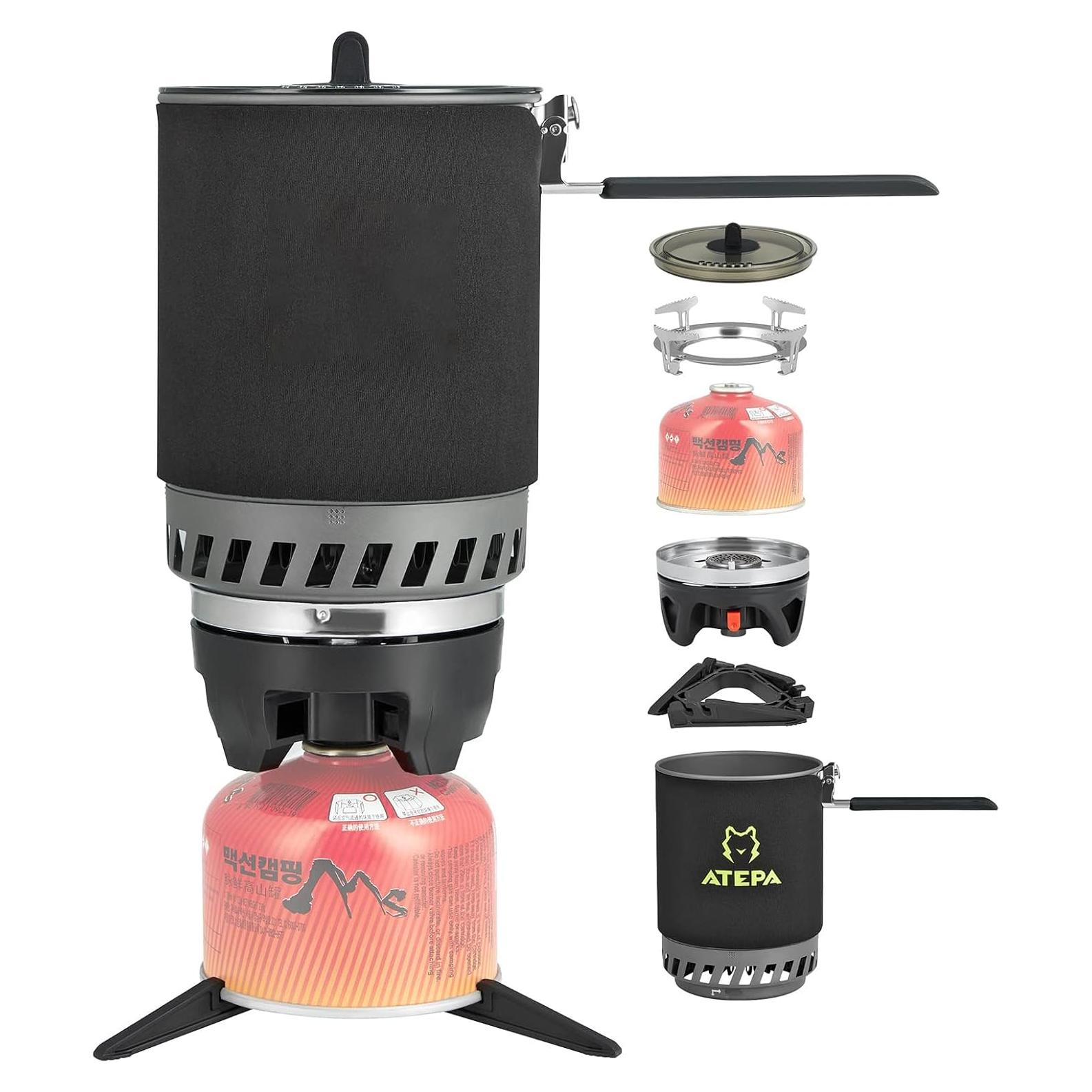 Backpacking Stove Camping Cooking Gear for Outdoor Hiking Hunting Fishing
