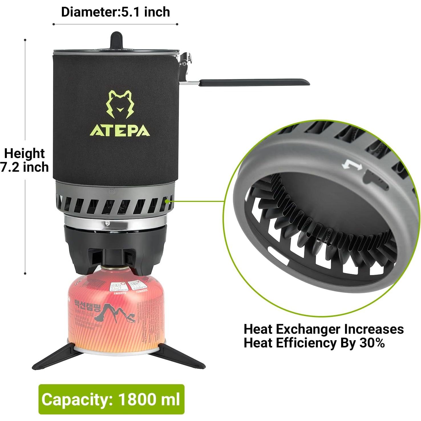 Backpacking Stove Camping Cooking Gear for Outdoor Hiking Hunting Fishing