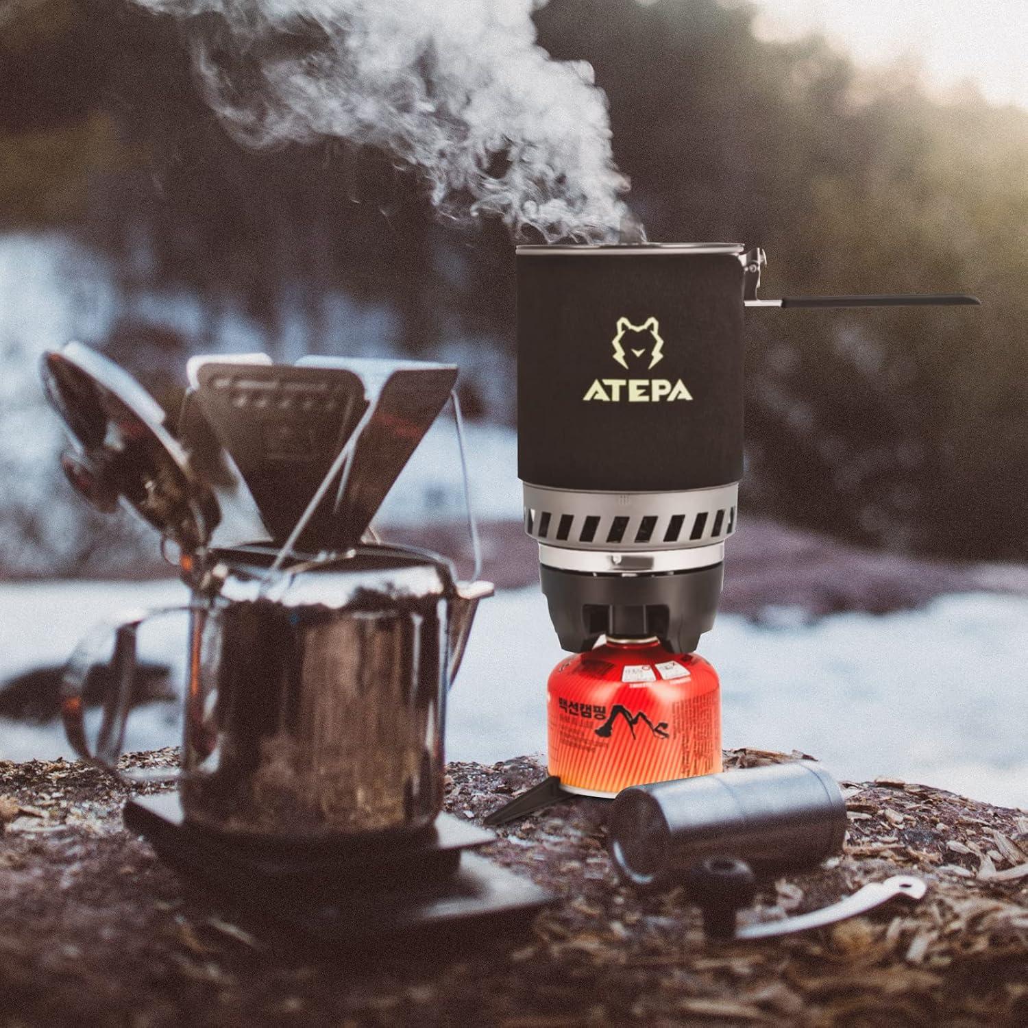 Backpacking Stove Camping Cooking Gear for Outdoor Hiking Hunting Fishing