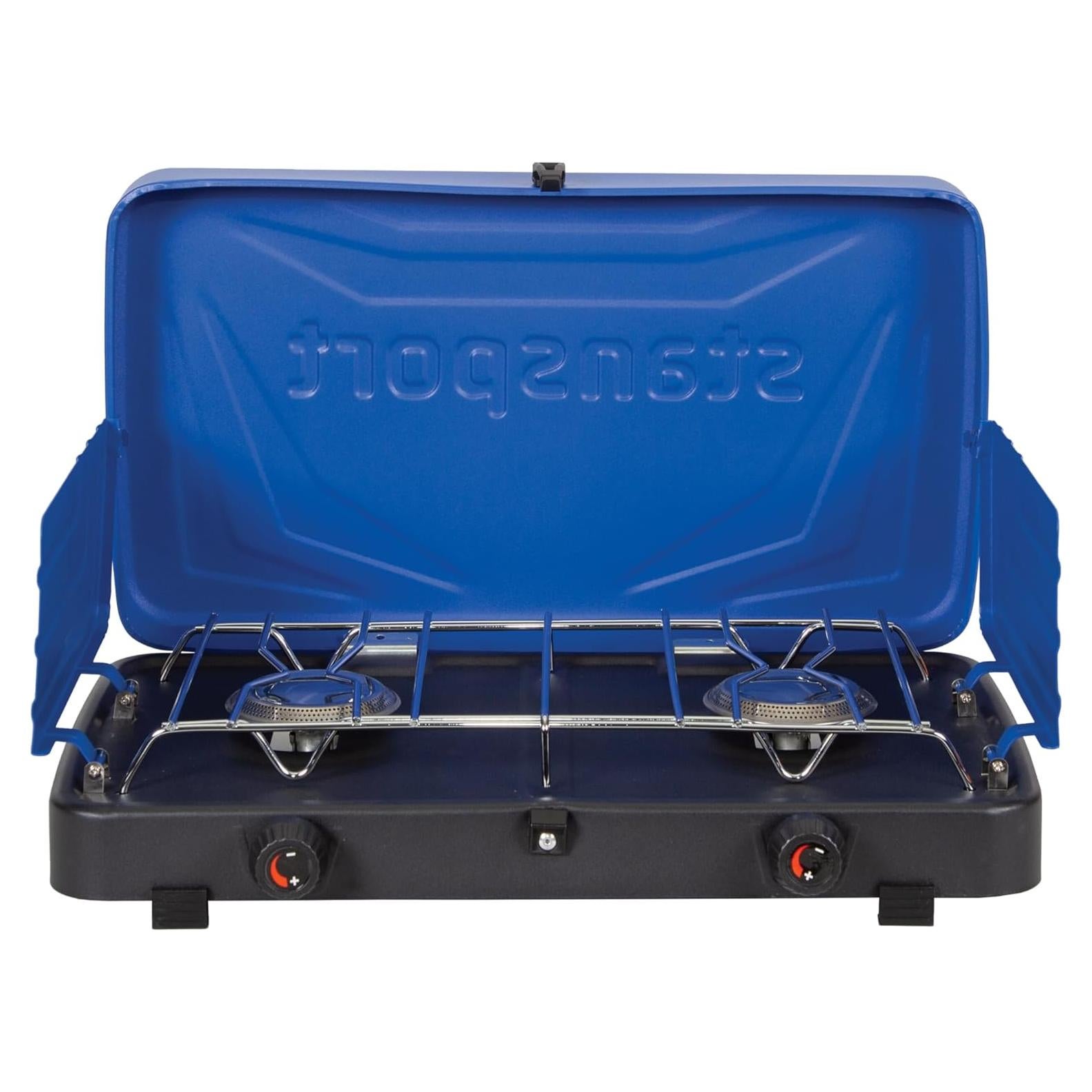 2-Burner Regulated Propane Stove - 20,000 BTUs