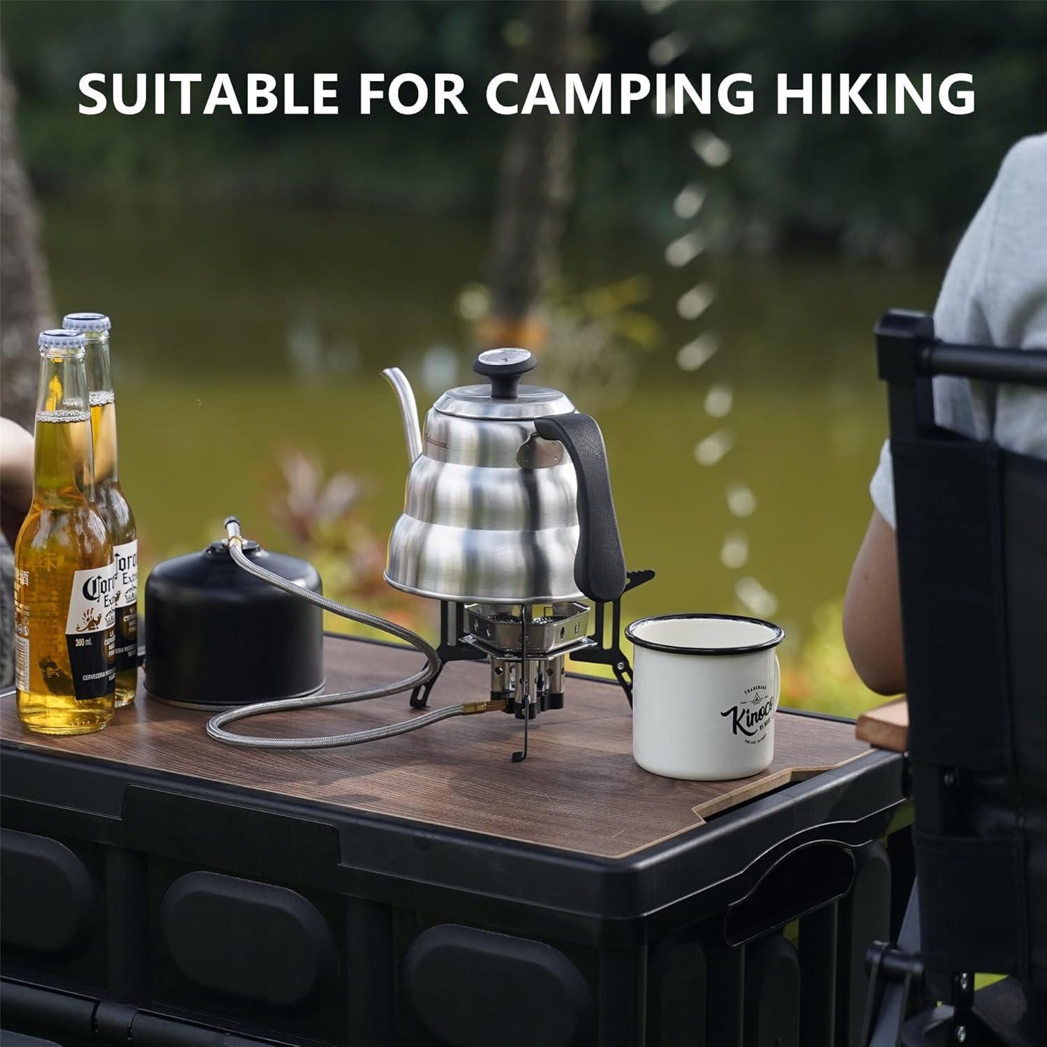 Estufa de Camping Portátil ONLYFIRE GS334, 6800W, 3 Combustibles