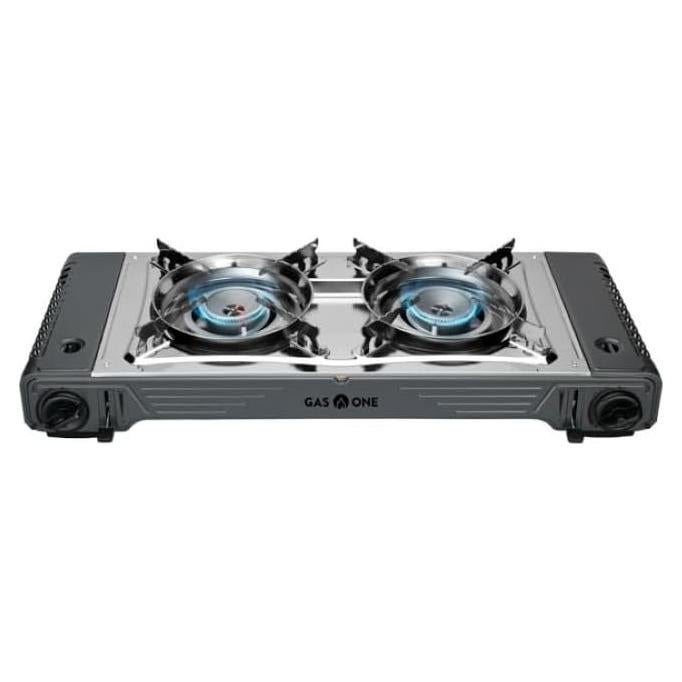 Estufa de Campamento Gas One 2 Quemadores Butano 15,300 BTU