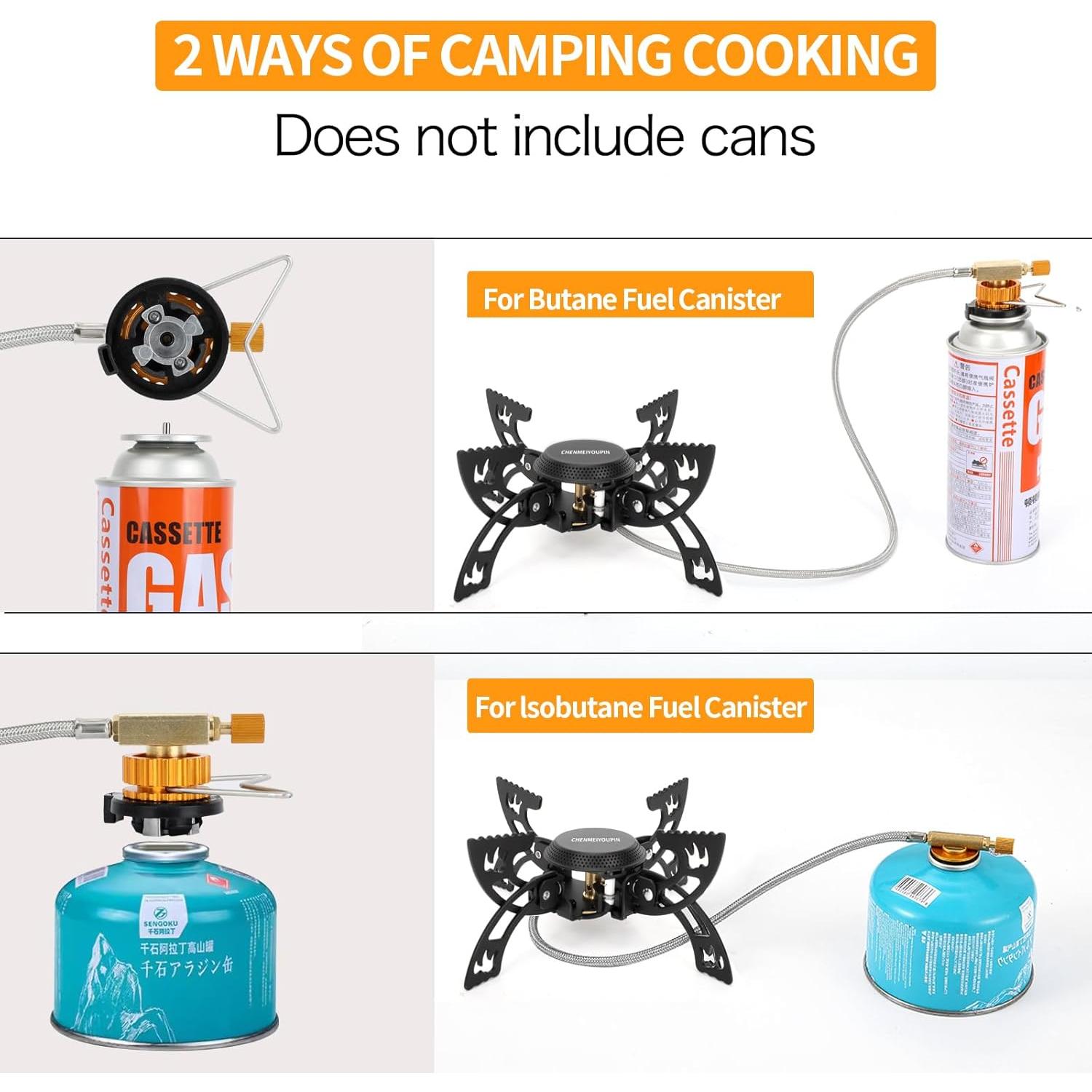 Estufa de Camping Portátil CHENMEIYOUPIN 3800W Plegable