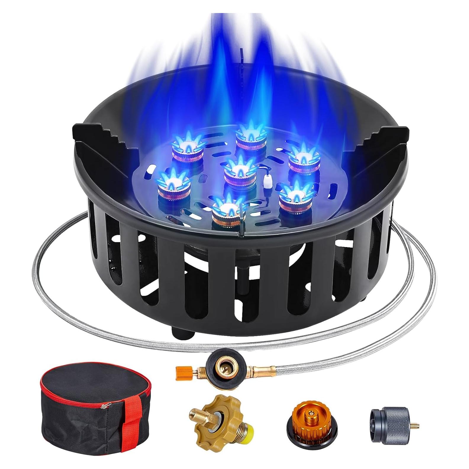 Estufa de Propano Portátil BESTFIRE 72000 BTU con Encendido Piezoeléctrico