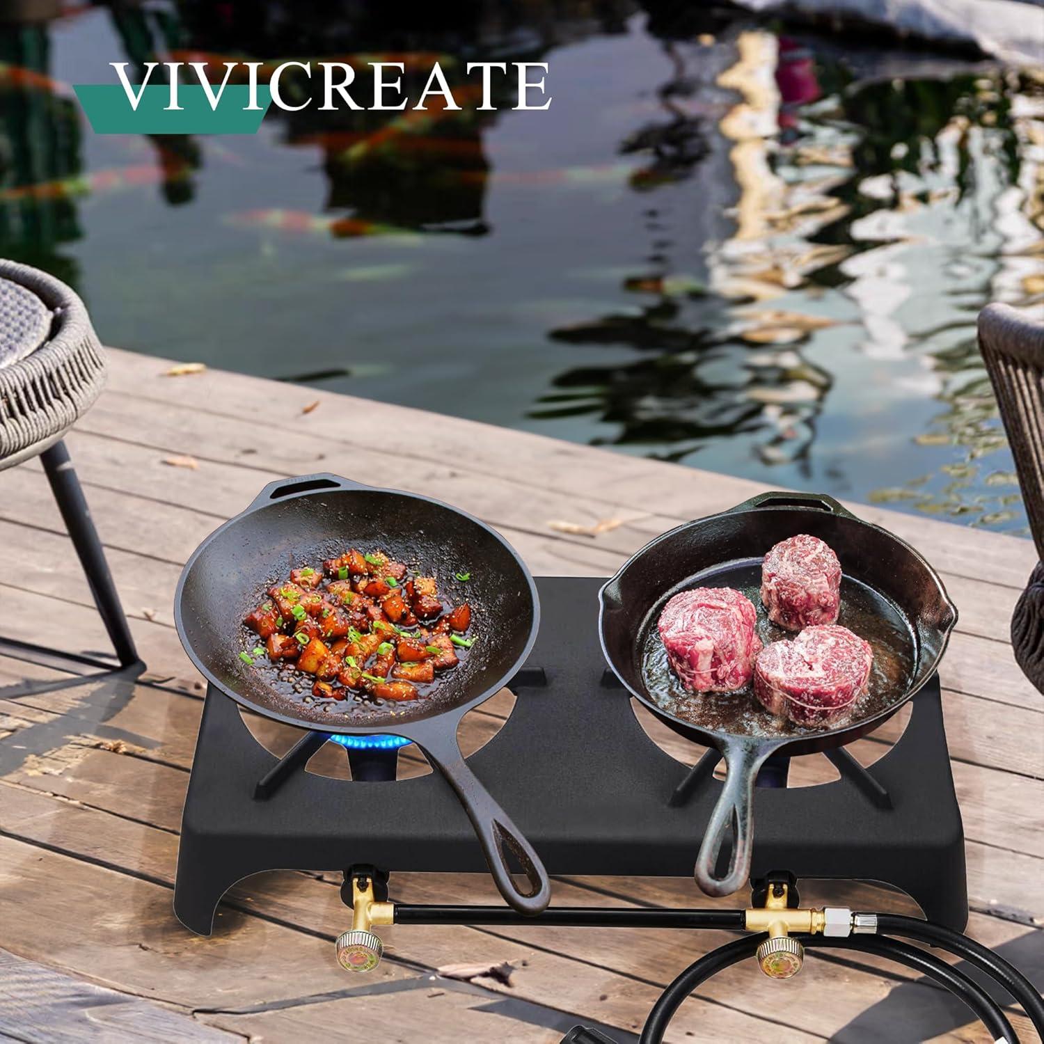 Estufa de Jardín Vivicreate 20000 BTU Propano Hierro Fundido