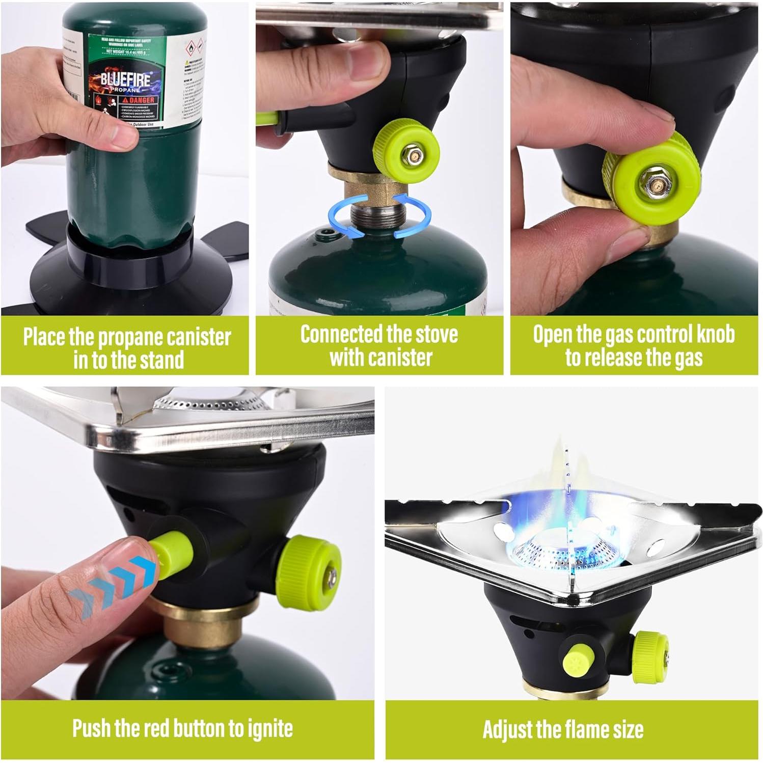 Estufa de Camping Propano Hotdevil HD-5005 Ligera 0.65 kg