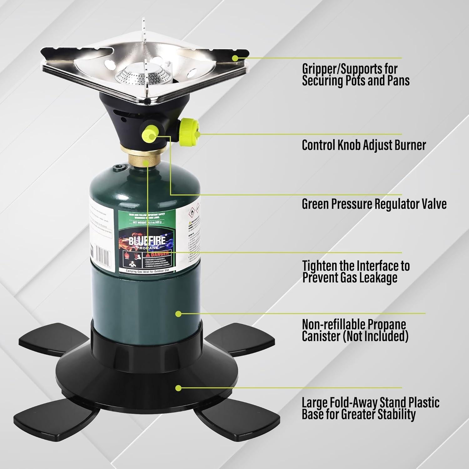 Estufa de Camping Propano Hotdevil HD-5005 Ligera 0.65 kg