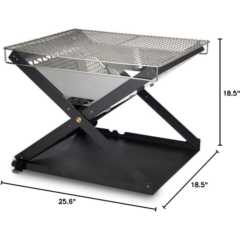 Hoguera Abierta Primus Kamoto de Acero Rectangular 38.86x53.09cm
