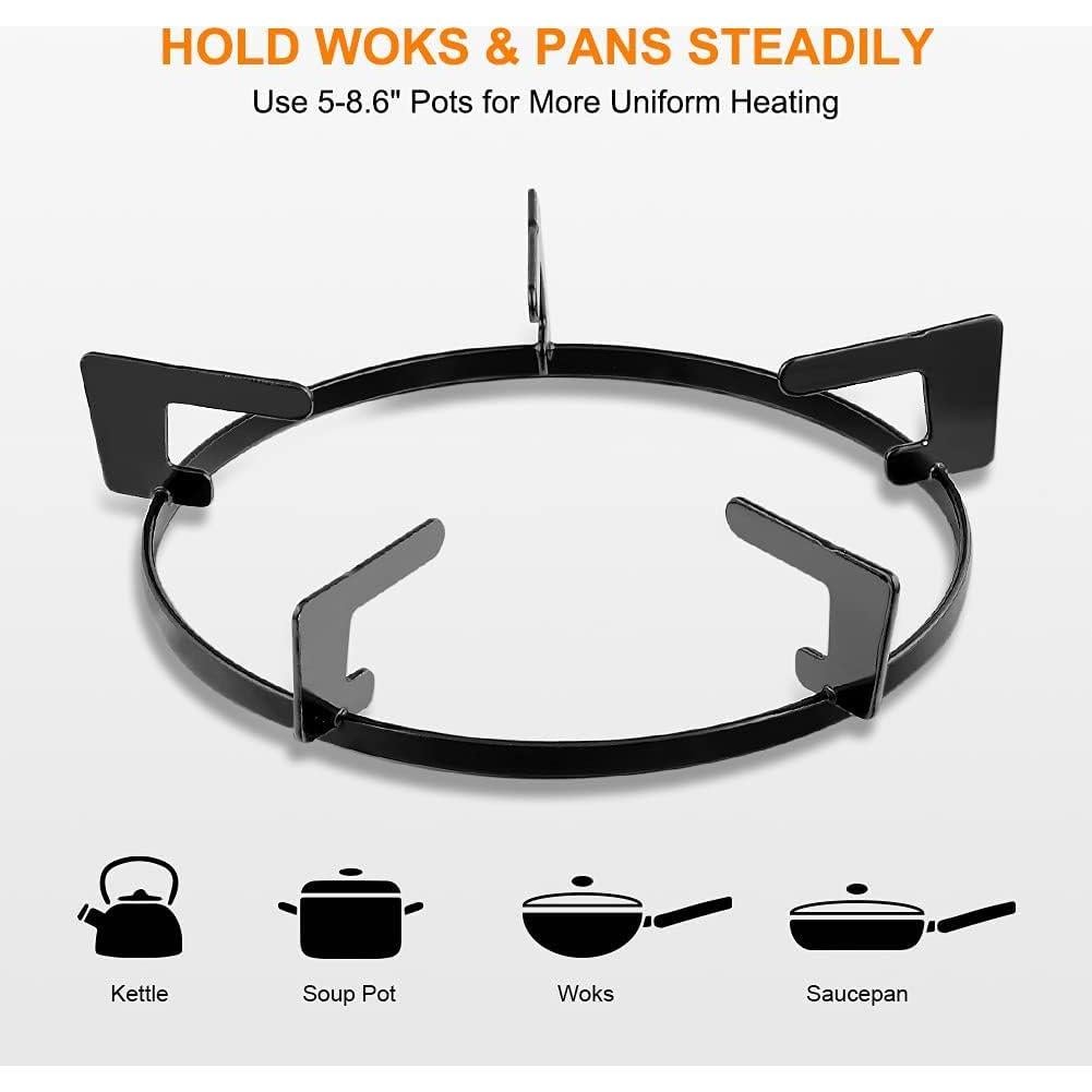 Estufa de Camping Camplux 2 Quemadores Acero Inoxidable 3.58 kg