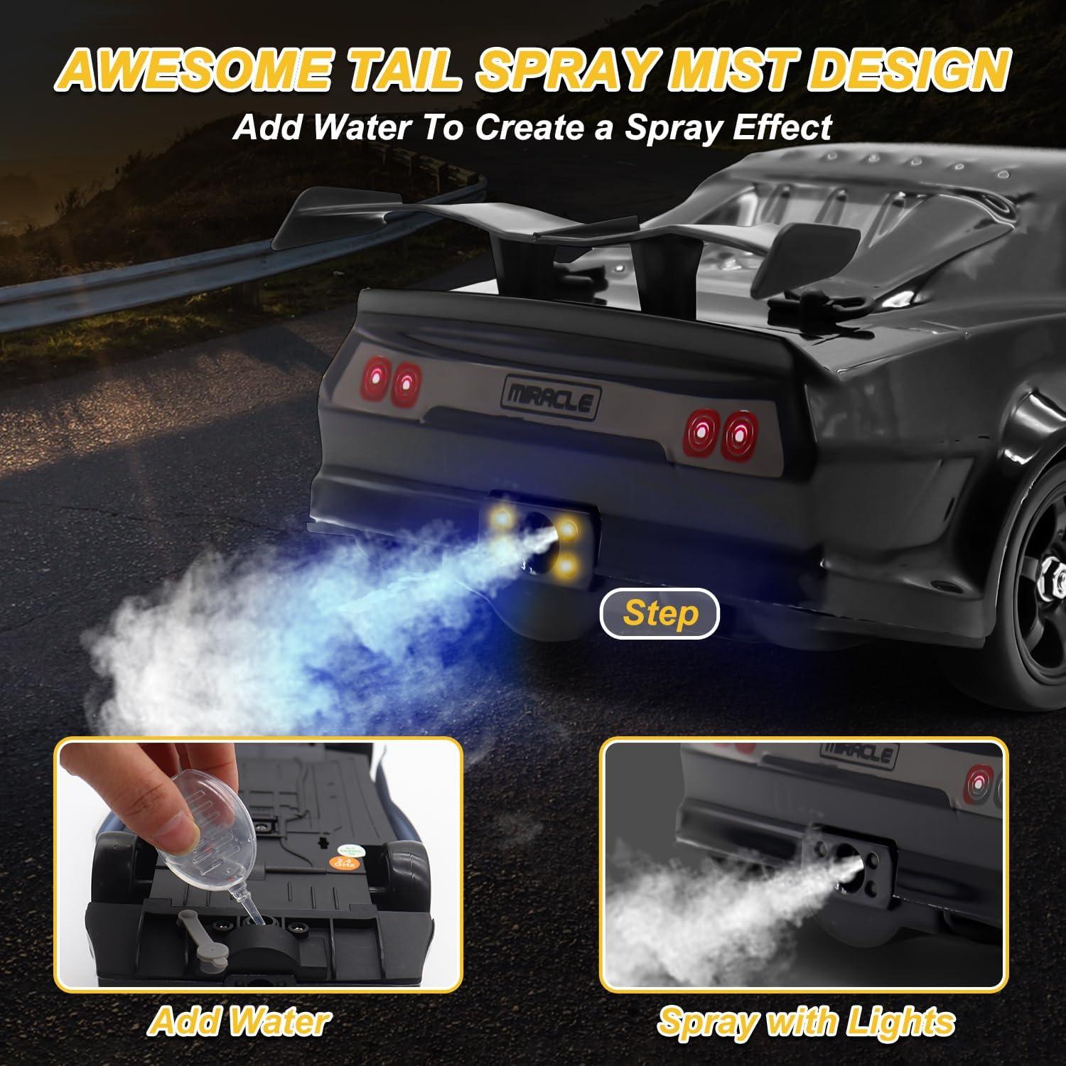 Coche RC Drift Fistone 1:16 4WD 18KM/H con Luces LED