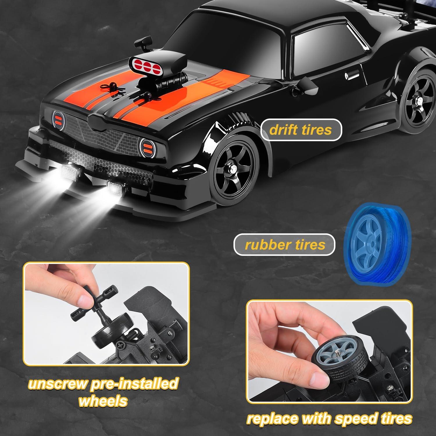 Coche RC Drift Fistone 1:16 4WD 18KM/H con Luces LED