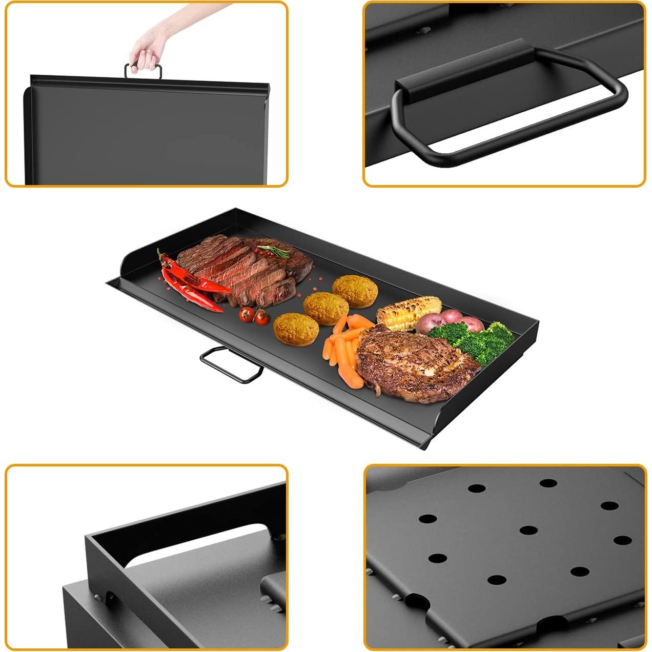 Plancha de Acero BBQ777 35.5 x 81.3 cm para Estufas Camp Chef