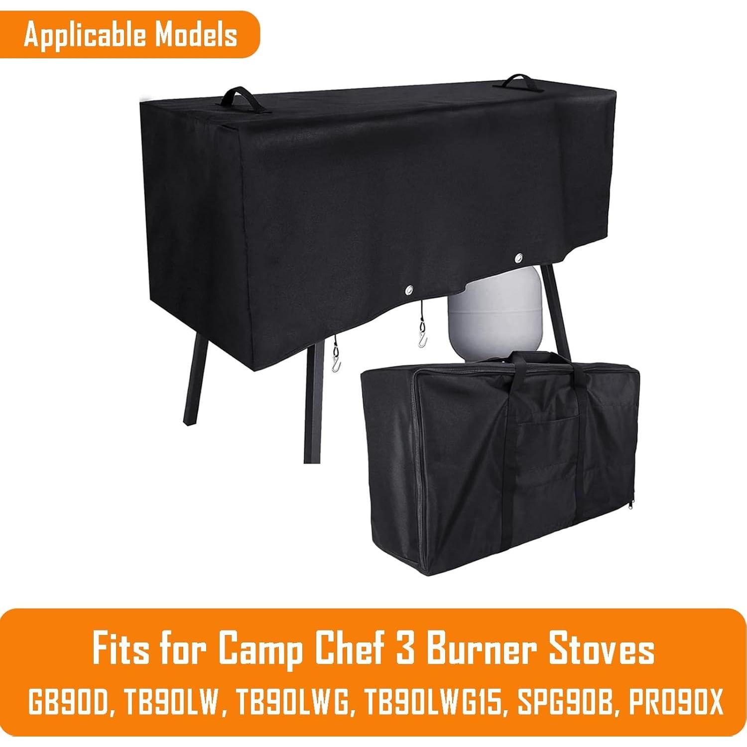 Cubierta y Bolsa de Transporte Hisencn para Estufa 3 Quemadores