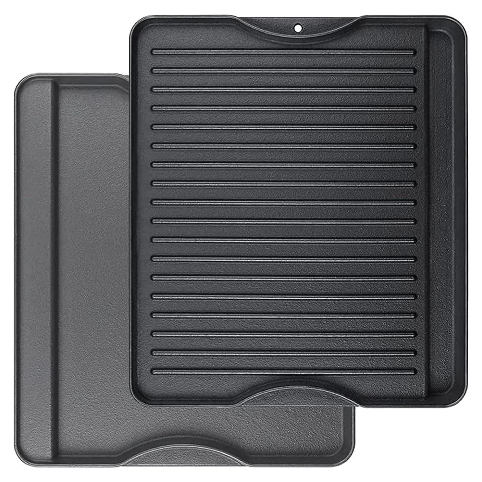 Utheer Reversible Grill Griddle for All Camp Chef 14" & 16" Stoves Cast Iron Griddle, for Camp Chef Explorer 2-Burner Stove,3-Burner, Single Burner Outdoor Stove, 1 Pack