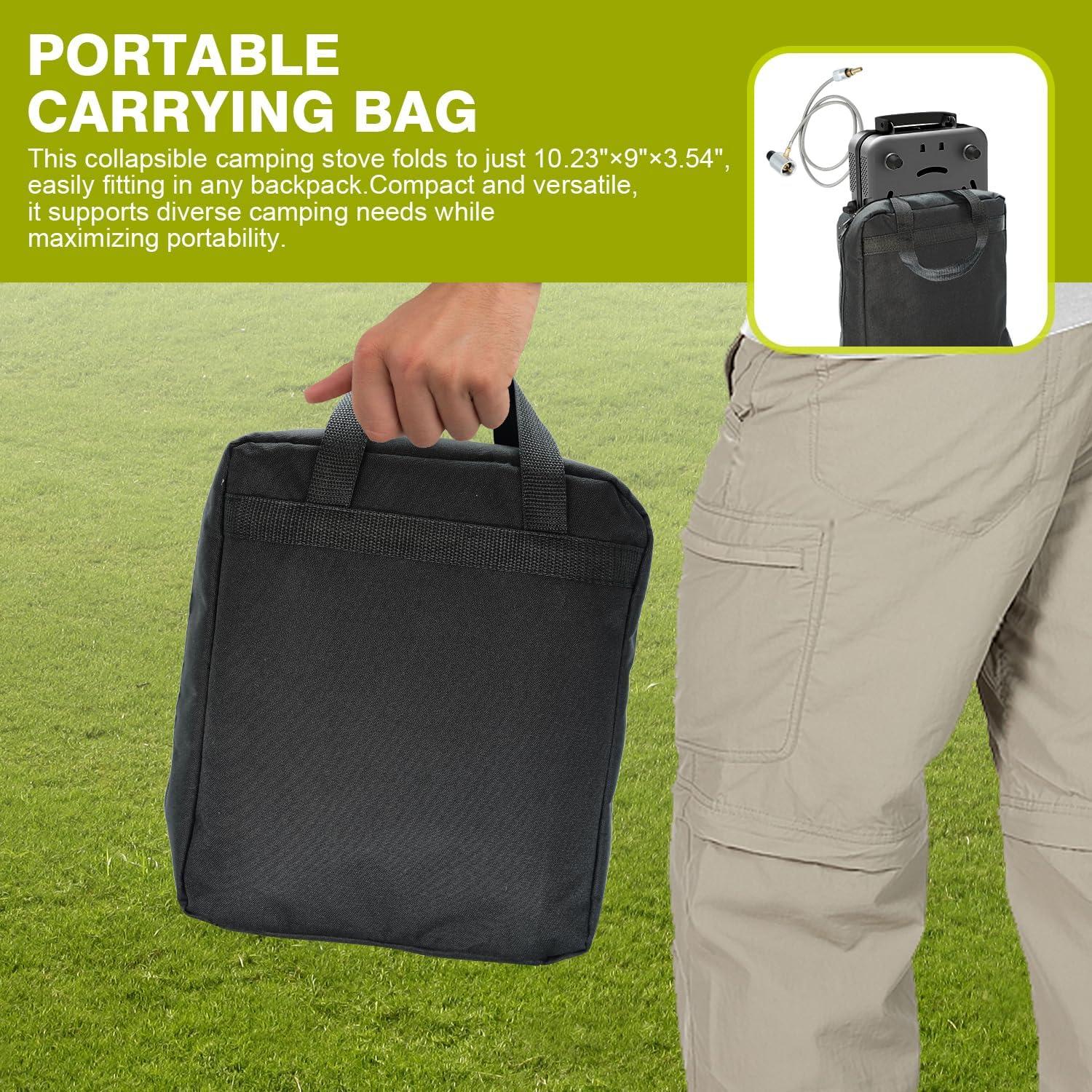 Estufa de Camping Cricosner 2 Quemadores Propano 17200 BTU