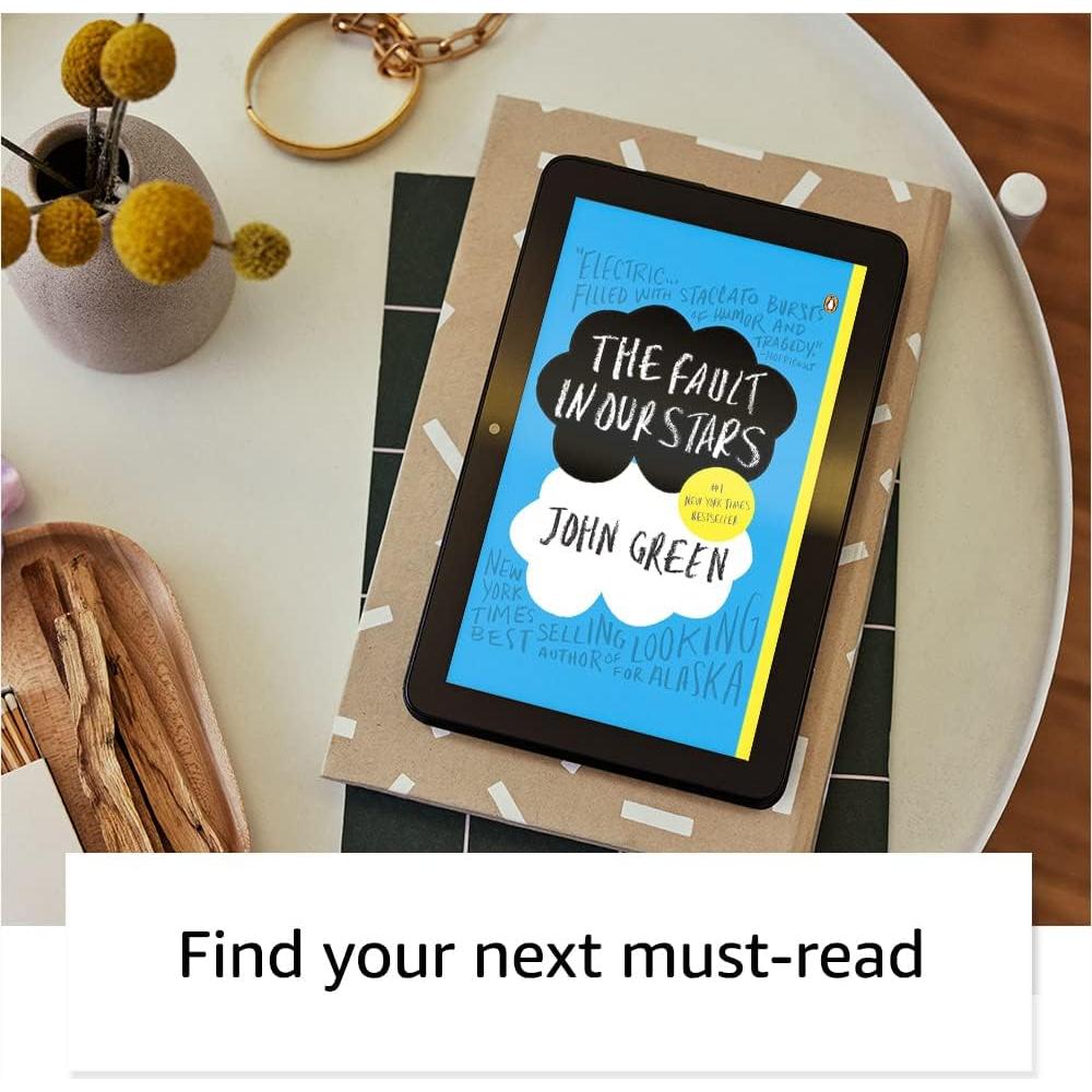 Like-New Amazon Fire 7 tablet (newest model) 7” display, read and watch, under $80 with 10-hour battery life, 32 GB, Black