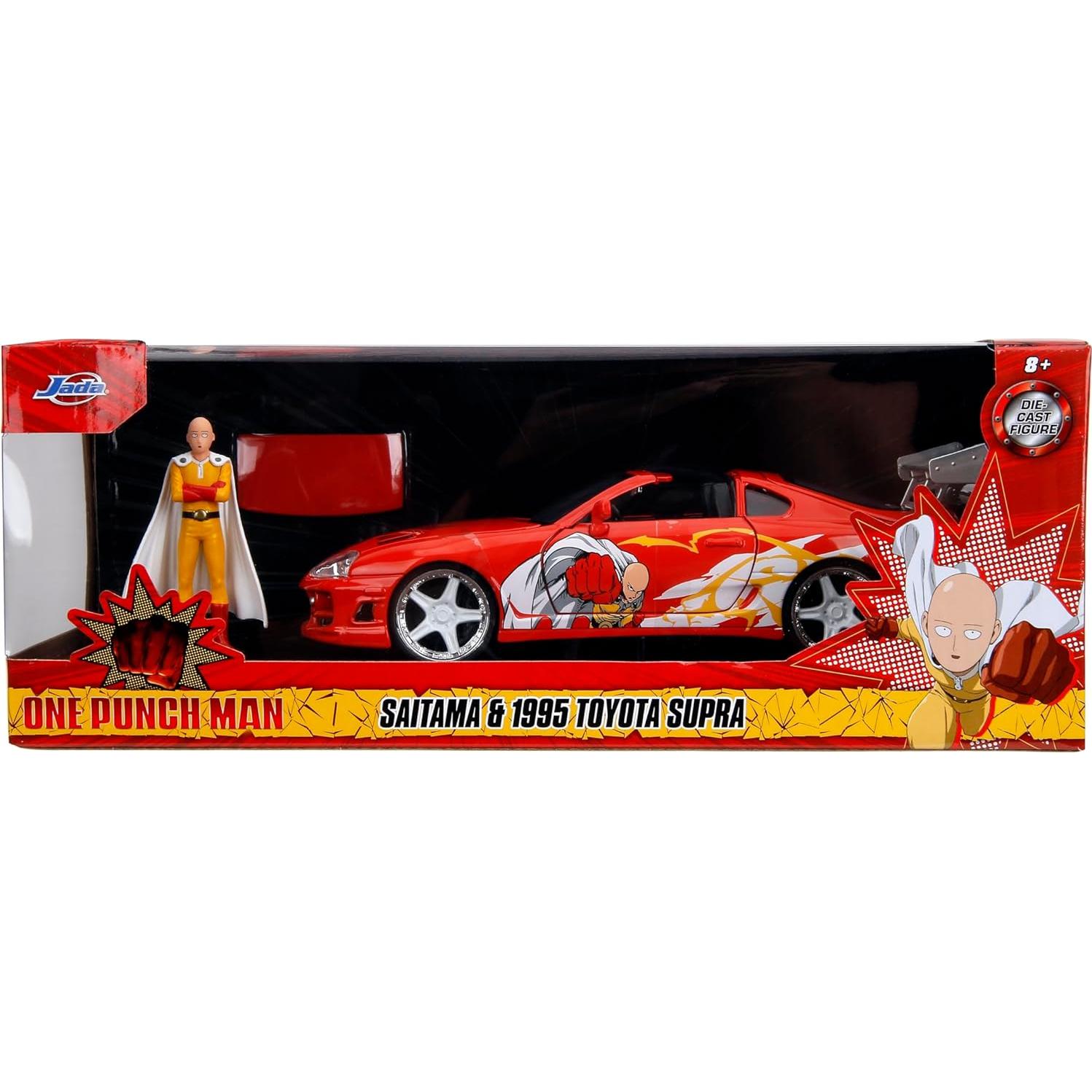 Jada Toyota Supra 1995 One Punch Man 1:24 con figura