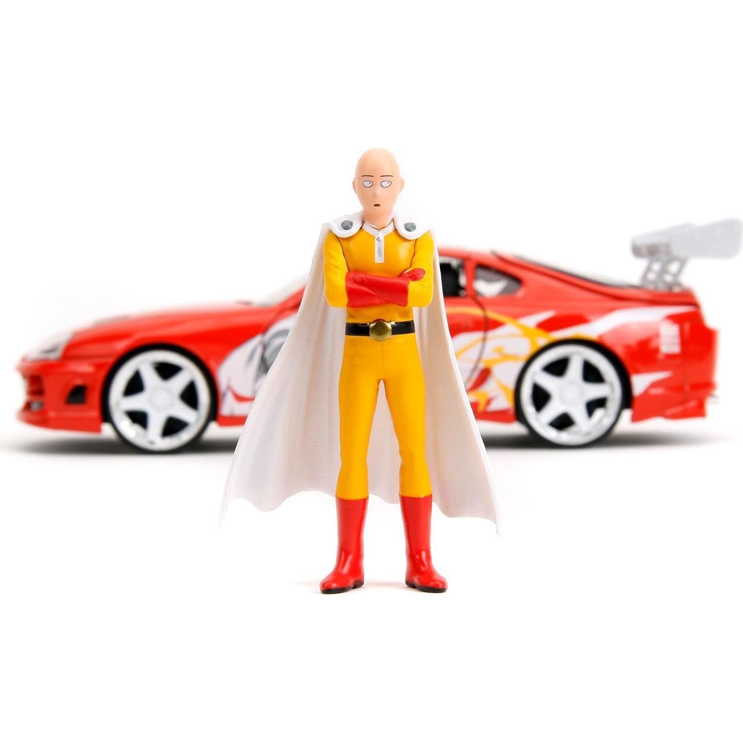 Jada Toyota Supra 1995 One Punch Man 1:24 con figura