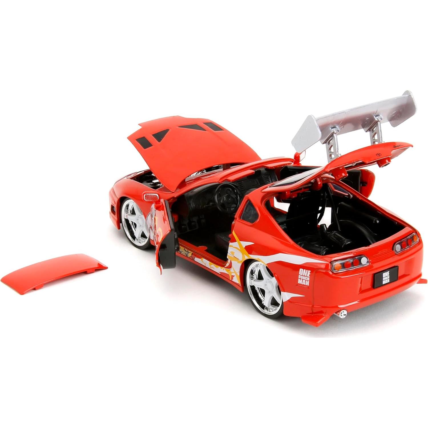 Jada Toyota Supra 1995 One Punch Man 1:24 con figura