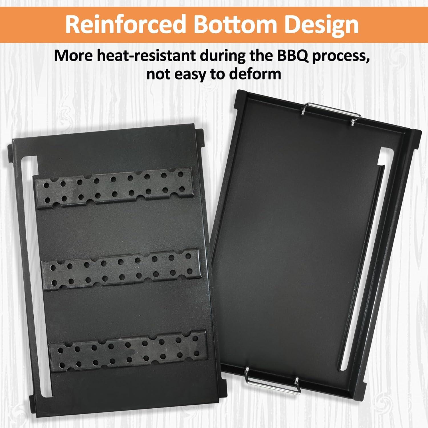 Plancha de Acero AJinTeby 57.4x43.9 cm para Weber y Broil King