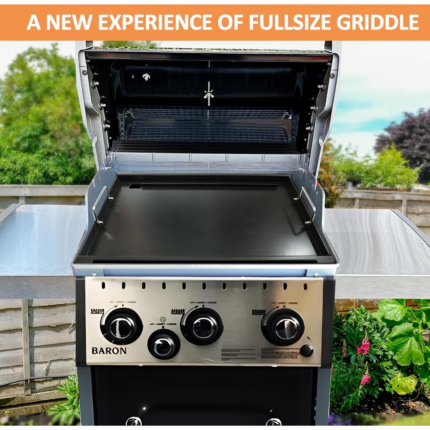 Plancha de Acero AJinTeby 57.4x43.9 cm para Weber y Broil King