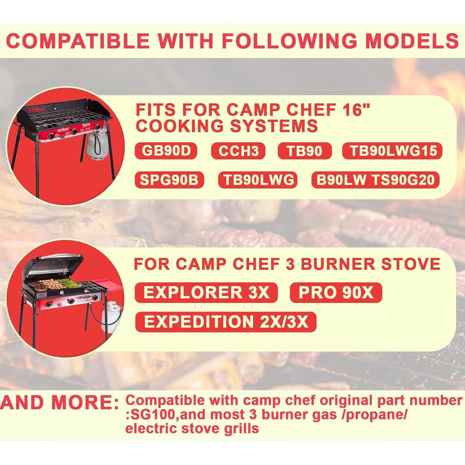 Plancha Fry Camp Chef 96.52 cm x 40.64 cm para 3 Quemadores