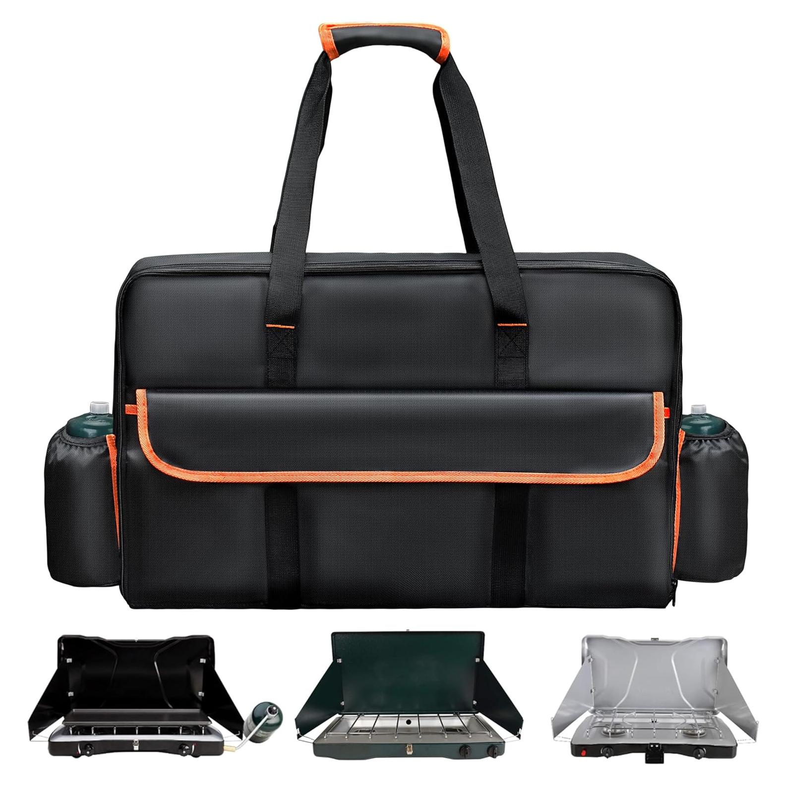 Stove Carrying Case Compatible with Coleman, Stove Carry Bag Compatible with Coleman Gas Camping 2 Burner Stove, Triton Stove, for Camp Chef Everest 2 Burner Stove Camp Stove