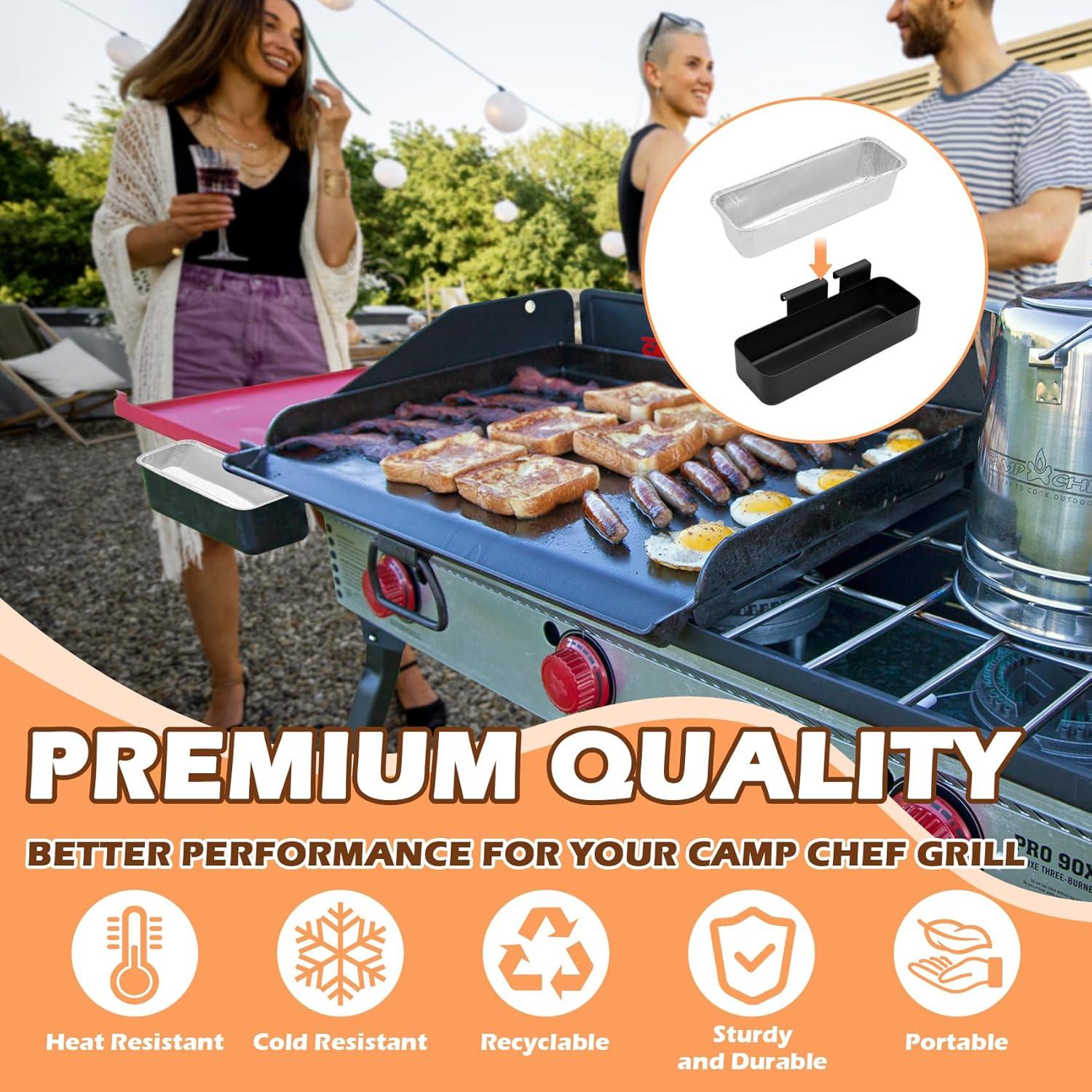 Captador de Grasa MOASKER para Plancha Camp Chef - 10 Forros