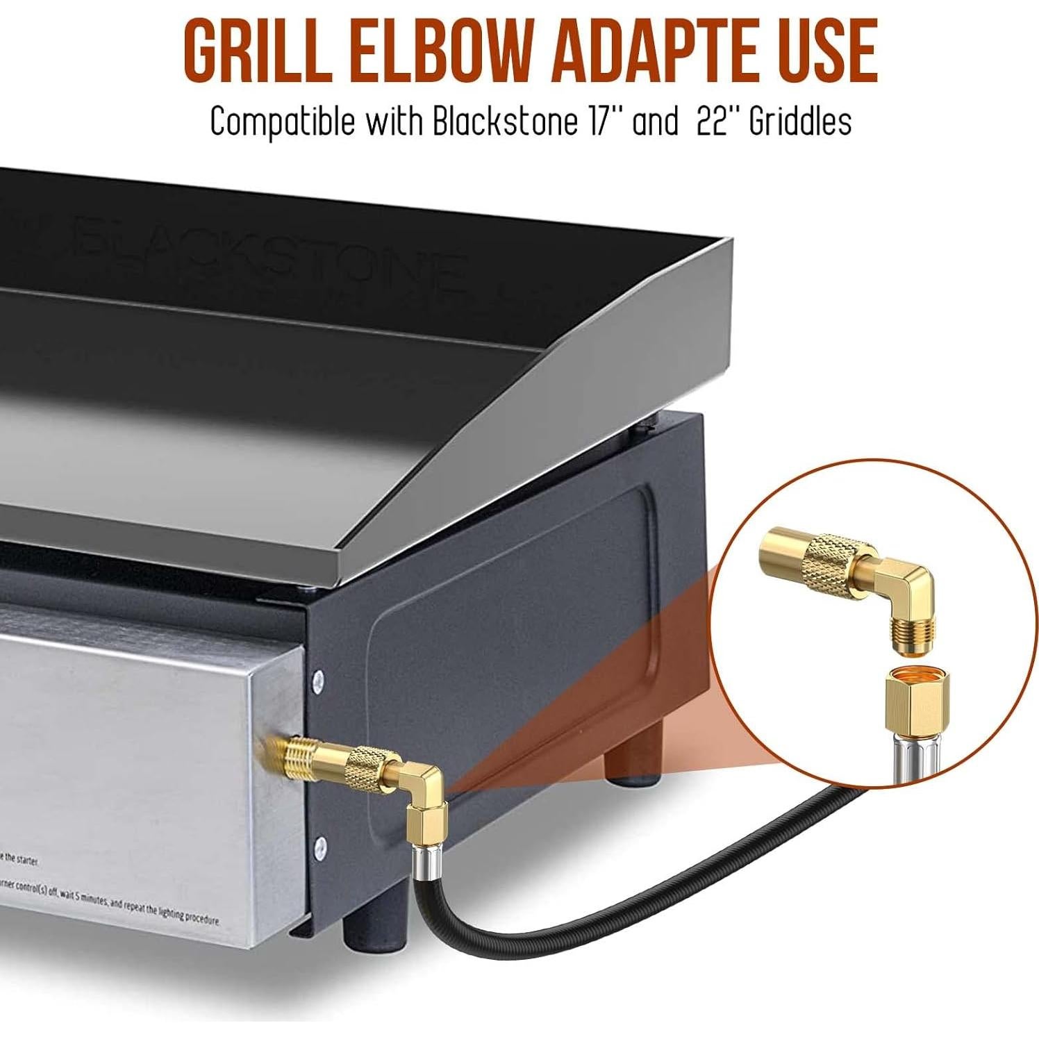 Manguera de Propano 12 Pies Alloxity con Conexión Rápida