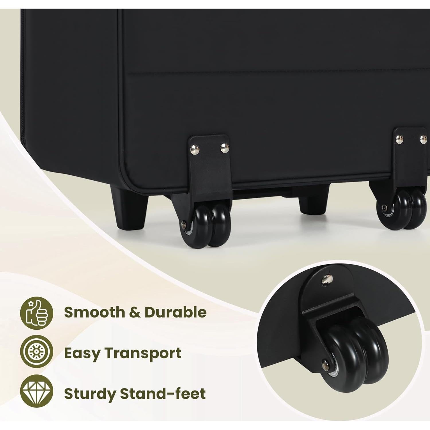 Bolsa de viaje grande JMIANeodark 89 cm impermeable con ruedas