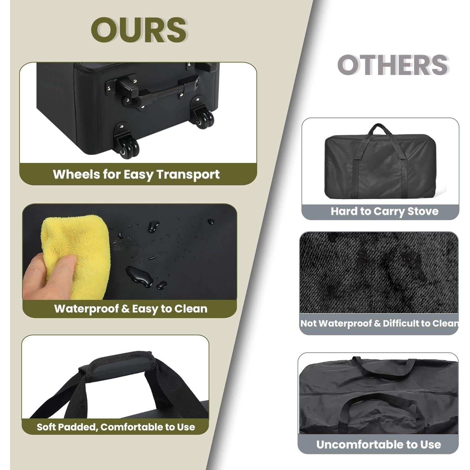 Bolsa de viaje grande JMIANeodark 89 cm impermeable con ruedas