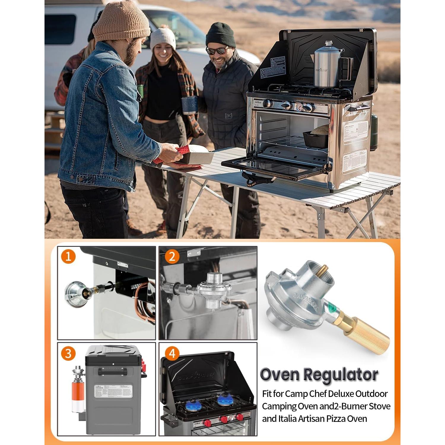 Regulador de Horno Camp Chef SPG25-17 para Estufa y Pizza