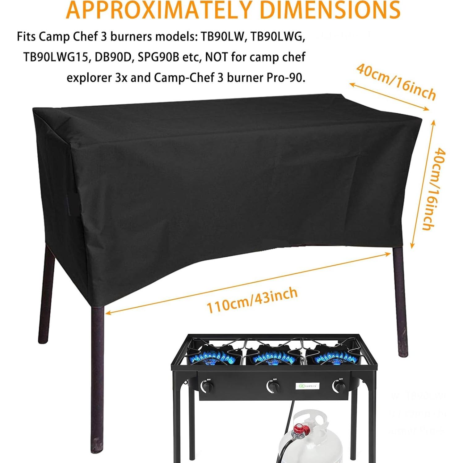 Cubierta para Estufa de 3 Quemadores Timeshi FS-CC-90